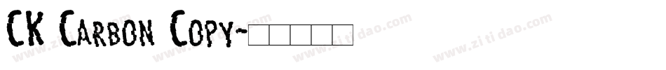 CK Carbon Copy字体转换